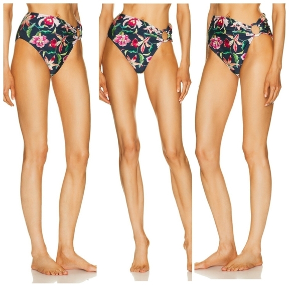 New PatBO Laelia Mid-Rise Midnight Swim Bikini Bottom NWT XS - Picture 4 of 15